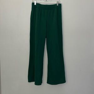 green sweatpants